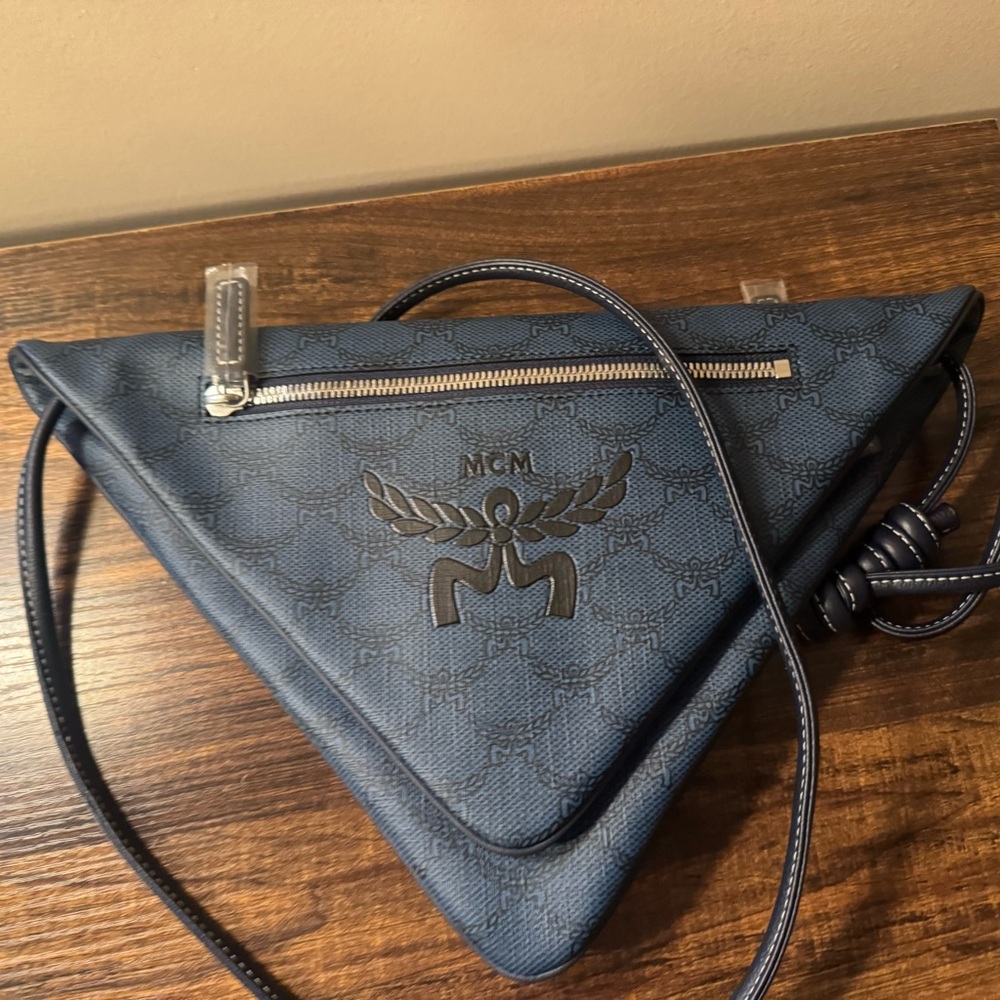 Authentic MCM Blue Crossbody Bag